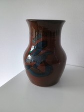 Syd Walker Studio Pottery Flower Vase Montrose Scotland Angus Potter Mid Century