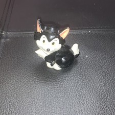 Vintage 1990's Disney Pinocchio Figaro Cat Toy Mini Figure Cartoon Minnie Mouse
