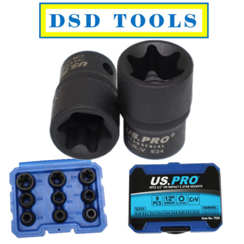 Pro tools 9pcs dr - 9pcs, 1/2"
