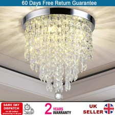 Modern LED Crystal Ceiling Lights Pendant Chandelier Lamp for Living Dining Room