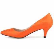WOMENS LADIES MID KITTEN HEEL