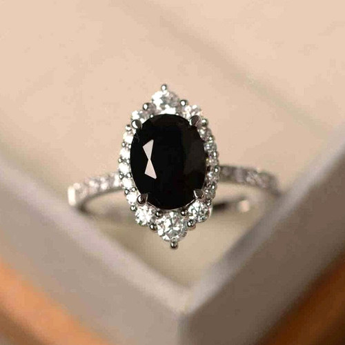 Oval cut black diamond - oval,