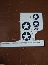 Revell 1/72 Curtiss Helldiver, VB-17, 17-B-1, USS Bunker Hill  Decal
