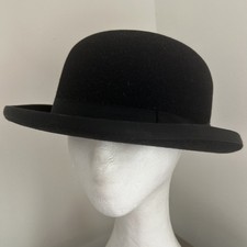 Olney Black 7 & 1/4 Bowler Hat No Box