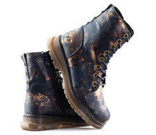 Ladies Womens Memory Foam 8 Eyelet Lace Up Inside Zip Ankle Boots Shoes Size