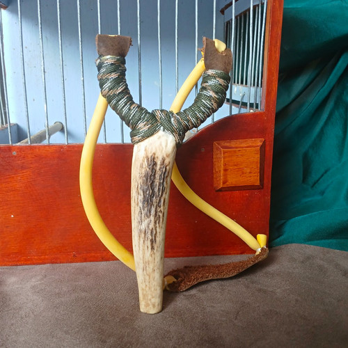 Handmade gypsy catapult deer - catapult,