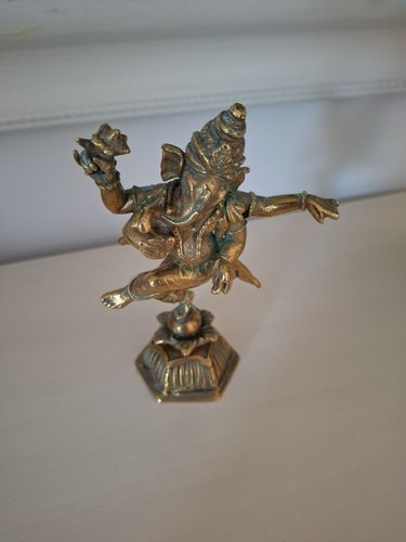 Vintage brass dancing - dancing, ganesha
