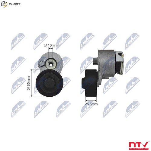Tensioner pulley vribbed - pulley,