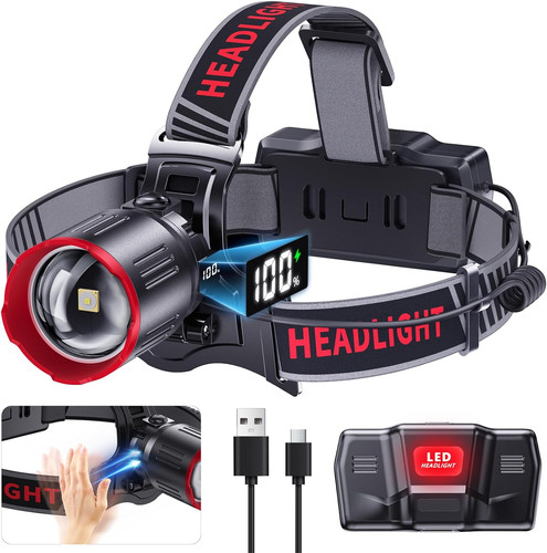 Super bright led head torch - super,