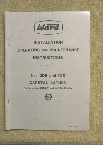 Ward 2db 3db capstan lathe - 2db,