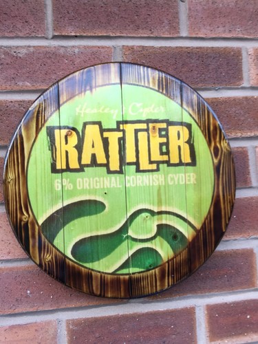 Rattler cider plaque wooden - plaque,