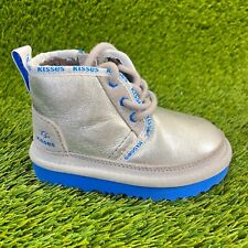Ugg x Hershey's Kisses Neumel II Boys Size 8C Silver Blue Winter Athletic Boots
