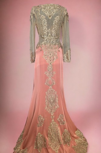 Peach prom dress evening - peach,