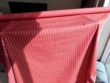 Romo Aulis Red ground Gold stripe Linen mix Fabric full width x 3m