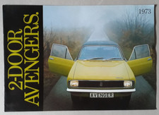 Hillman Avenger Brochure 1973 - 1250 & 1500 De Luxe Super GT 2-Door Saloons