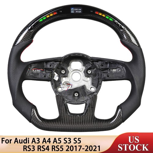Real carbon fiber led steering - carbon,