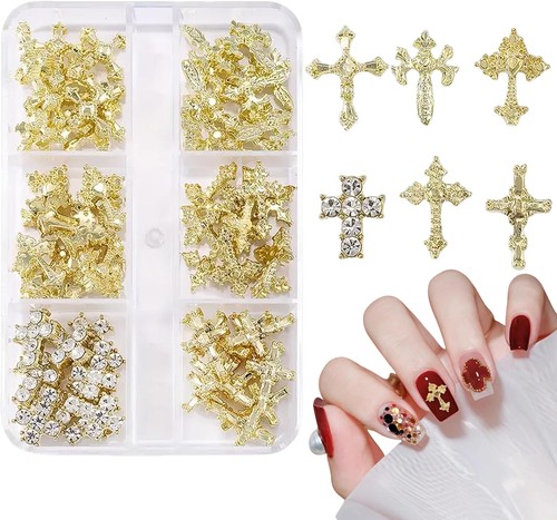 Cross nail charms - cross, 60pcs
