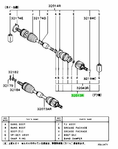 Headphone kit semi axle - axle, boot