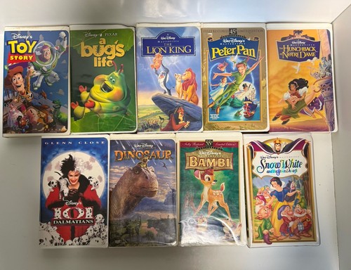 Disney vhs lot - disney,