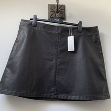 M&S Brown Faux Leather Mini