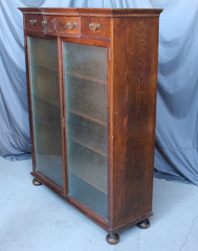 Antique oak bookcase - antique,