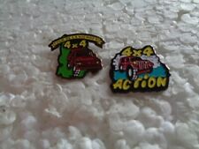 Job lotof 2 4x4 action car rally related metal lapel pins
