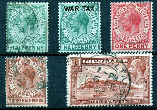 Gibraltar kgv 1912 sg76 - 1912,