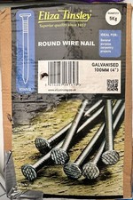 Galvanised Round Wire Nails - 100MM Long - 5KG Box