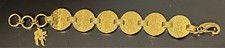 Beautiful Follie Follie Gold Tone Coin Bracelet