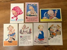mabel lucie attwell Set Of 7 Vintage Postcards Used