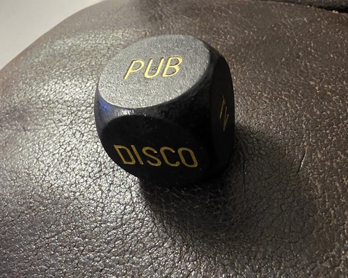 Decision dice game disco pub - decision, game-disco
