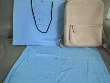 Smythson of Bond Street Zip Around Leather Backpack In Panama Taupe