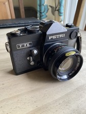 1970's Rare M42 Petri TTL 35mm Film SLR camera  Black  Excellent Well Used