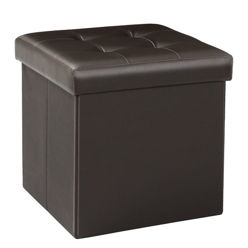Faux leather folding storage - folding,