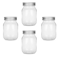 4pcs Glass Sealed Mason Jars