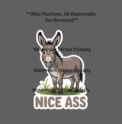 Donkey nice sticker - donkey,