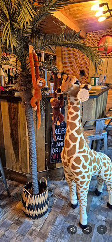 Large plush giraffe soft toy - large,
