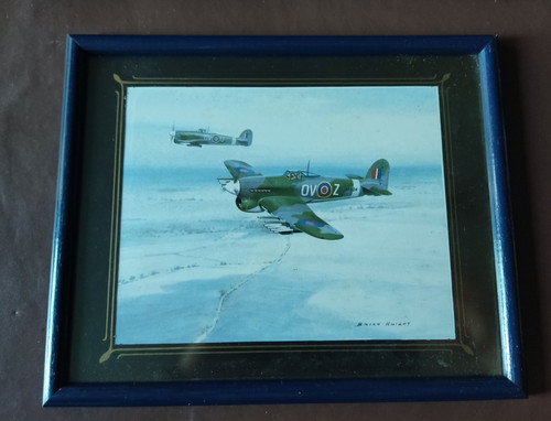 Hawker typhoon flying over - hawker,