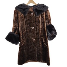 Vtg 60s Chocolate Brown