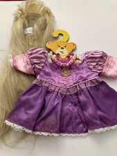 Build A Bear Rapunzel Disney Princess Costume Tangled Movie with Wig