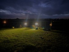 Equine farm lighting for paddock & stable LED low voltage remote control solar
