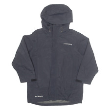 COLUMBIA Titanium Mens Jacket Black Nylon Hooded M