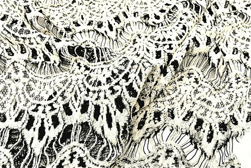 Chantilly lace eye - lace, ivory