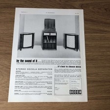 GRAM179 MAGAZINE ADVERT 11X8 DECCA STEREO DECOLA SEPARATES