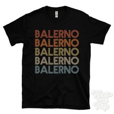 BALERNO REPEATED RETRO STYLE T-SHIRT mens & womens uk place name gift