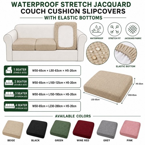 Sofa seat cushion covers - cushion,