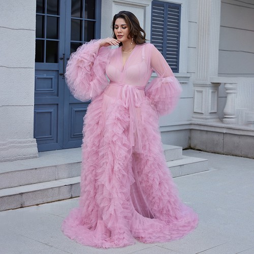 Ruffles maternity party gowns - ruffles,