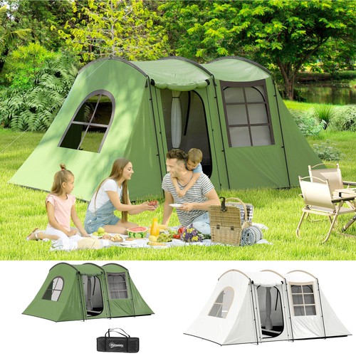 Man tunnel tent with sewn - tunnel,