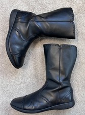 CLARKS Black Leather Boots