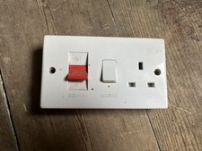 Used Cooker Switch Oven Electric Plug Socket Power On/Off White Orange Switch